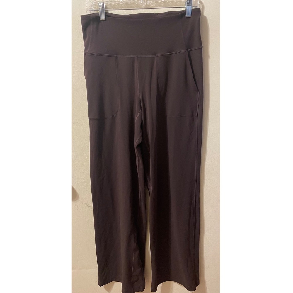 Lululemon Align High-Rise Wide-Leg Pant Espresso Brown Nulu Size 10